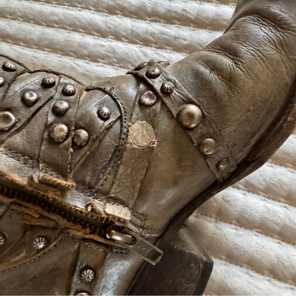 Free Bird Leather Grommet Ankle Boots - Picture 4 of 5